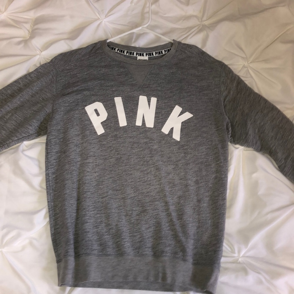 VS PINK grey crewneck!